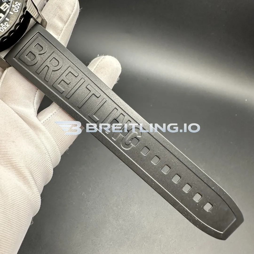 Breitling Professional Endurance X82310E51B1S1 44mm Black Dial Full Black Breitlight Case Black Rubber Strap Super Clone Strap 2