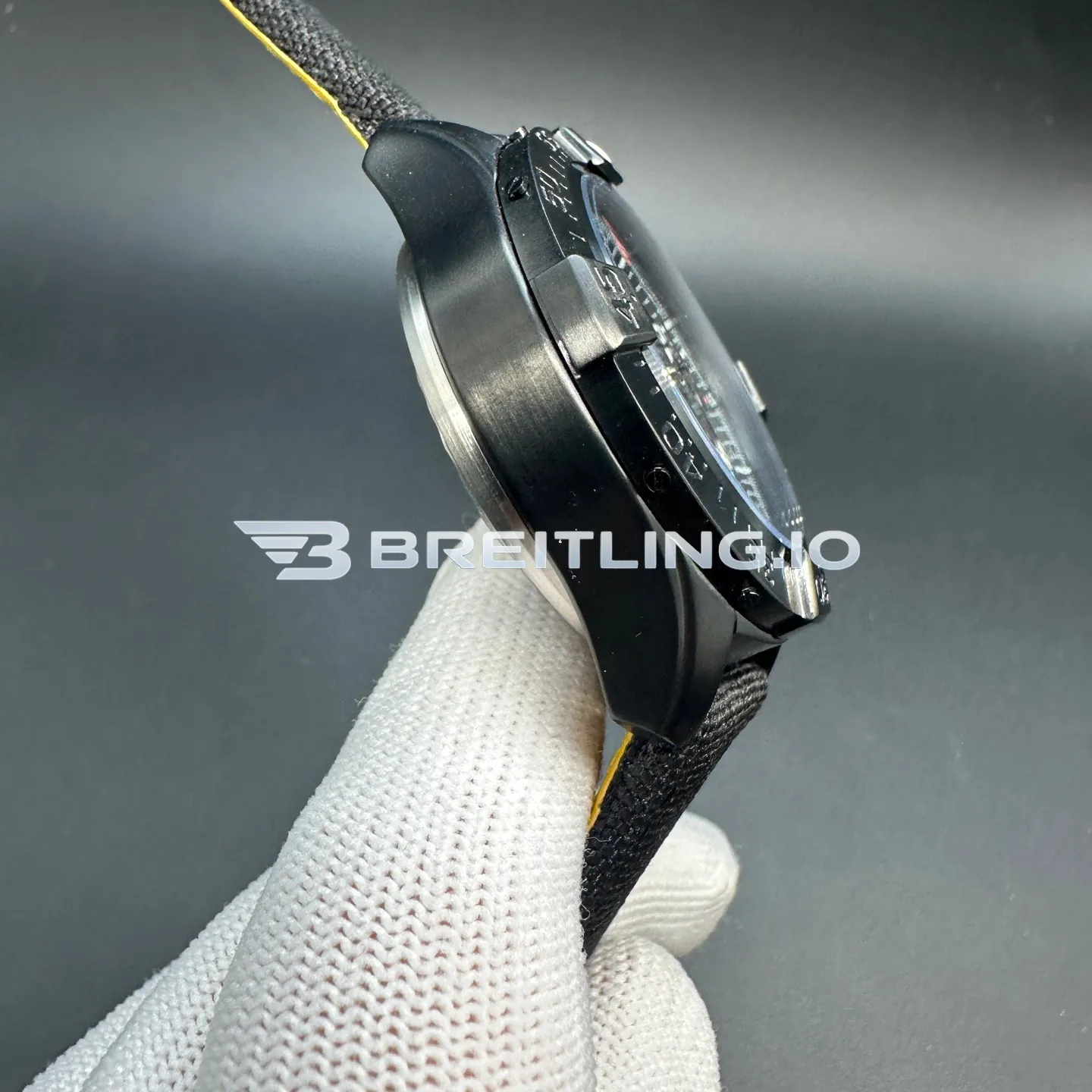 Breitling Avenger Night Mission SB0147101B1X1 Chronograph 44mm Black Camo Dial Full Black Ceramic Case Super Clone Left View