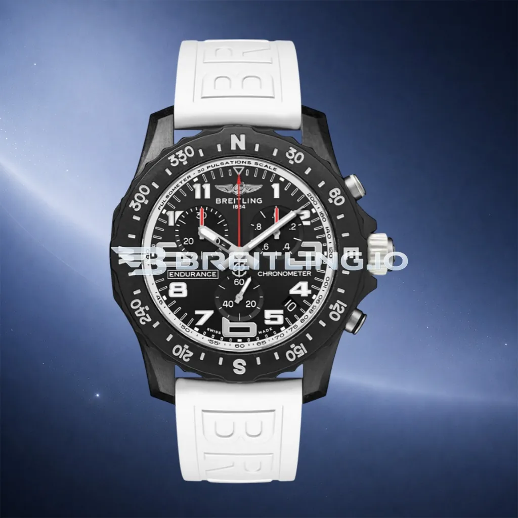 Breitling Professional Endurance Pro X82310A71B1S1 44mm Black Dial Matte Breitlight White Case Rubber Strap Super Clone First Image