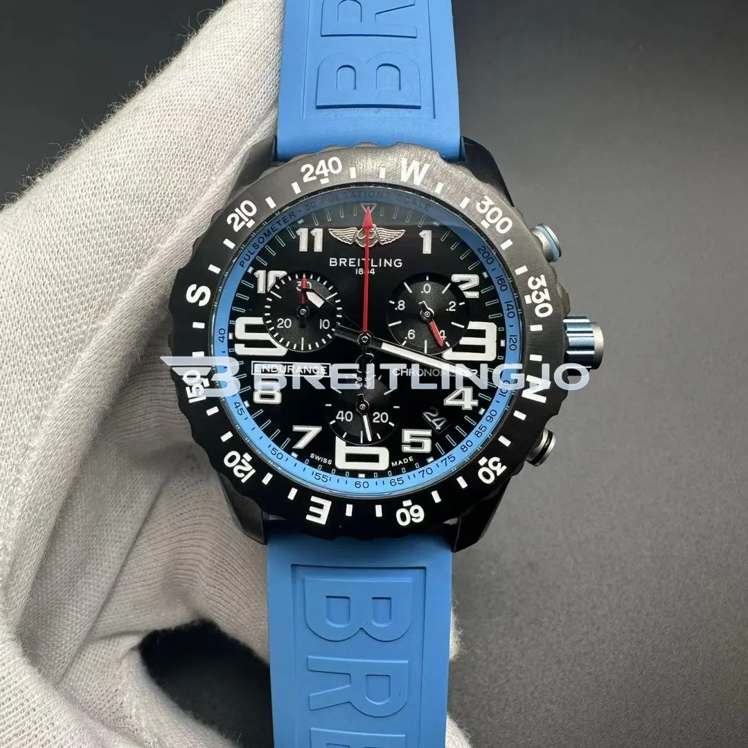Breitling Professional Endurance Pro X82310281B1S1 44mm Black Dial Blue Inner Ring Black Breitlight Case Super Clone Front View