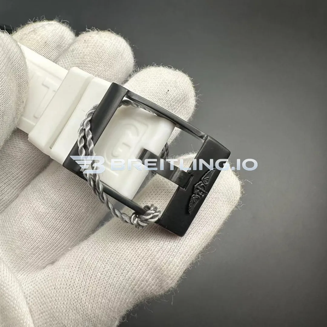 Breitling Professional Endurance Pro X82310A71B1S1 44mm Black Dial Matte Breitlight White Case Rubber Strap Super Clone Strap And Clasp