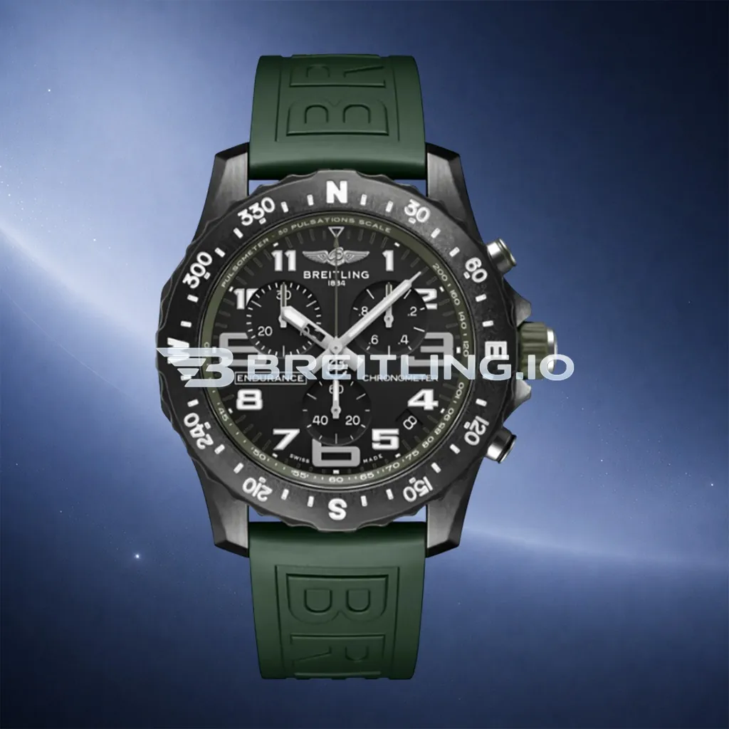 Breitling Professional Endurance Pro X82310D31B1S1 44mm Black Dial Military Green Inner Track Black Breitlight Case Super Clone First Image