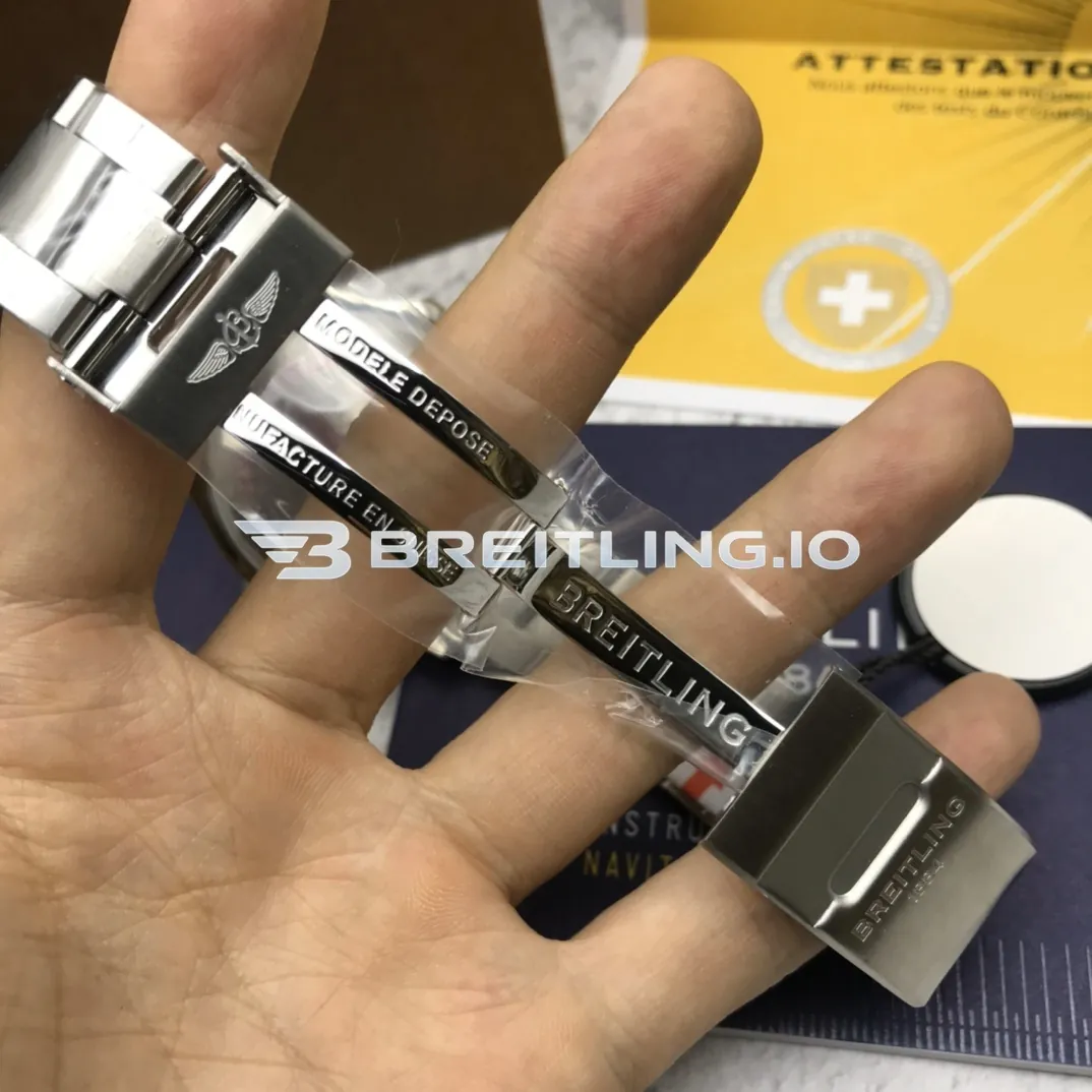 Breitling Superocean A17366021B1A1 42mm Black Dial Black Ceramic Bezel Stainless Steel Bracelet Super Clone Strap And Clasp