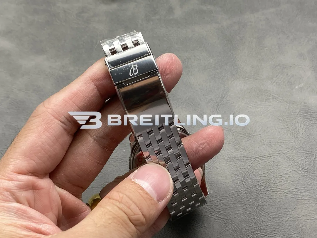 Breitling Navitimer A17325241B1A1 41mm Black Dial Silver Beaded Bezel Stainless Steel Bracelet Super Clone Strap And Clasp