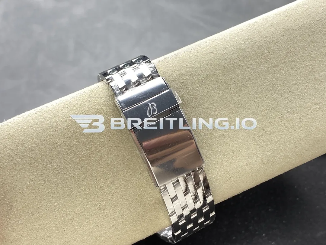 Breitling Navitimer U17326211G1A1 41mm White Dial 18K Rose Gold Beaded Bezel Two-Tone Steel Super Clone Strap And Clasp