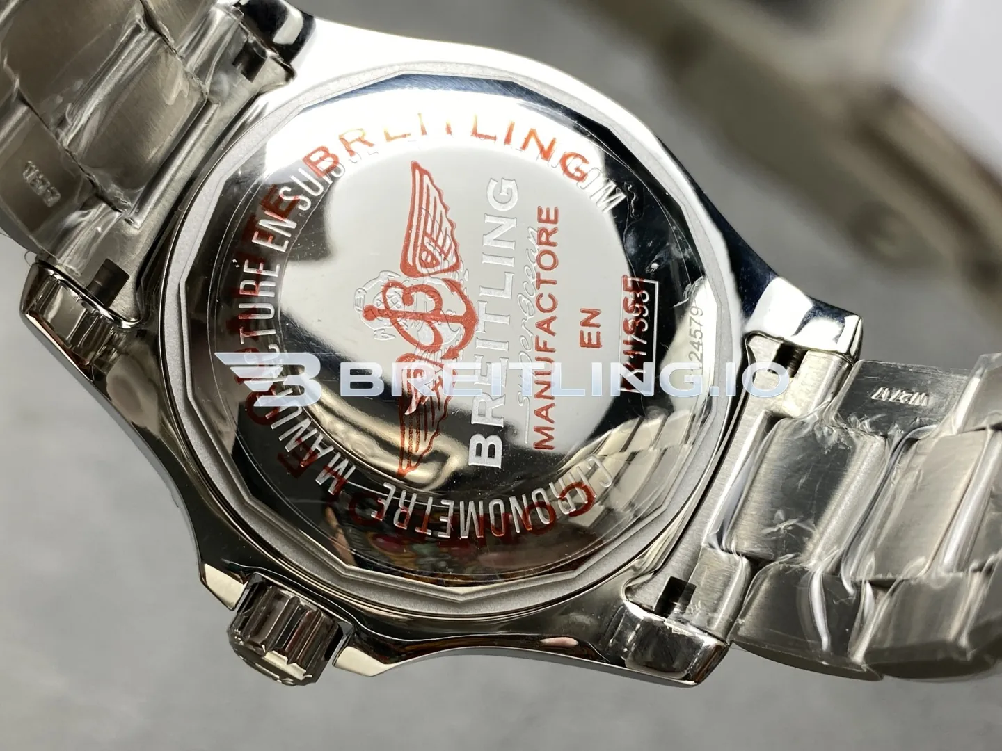 Breitling Superocean 44 Special Y17393101B1A1 Black Dial Black Unidirectional Ceramic Bezel Super Clone Back View