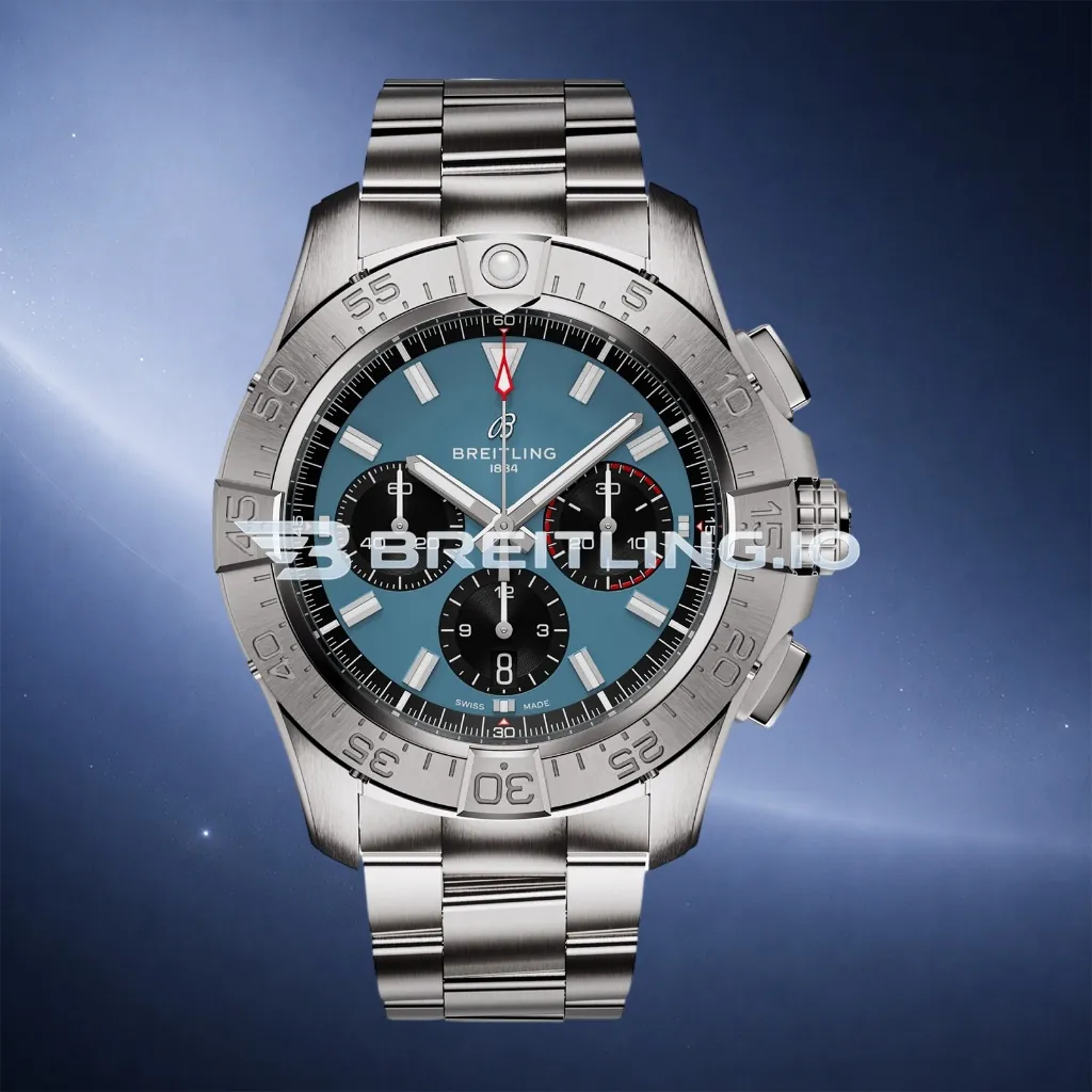 Breitling Avenger Chronograph B01 44mm AB0147101C1A1 Blue Dial Brushed Satin Stainless Steel Bezel Super Clone First Image