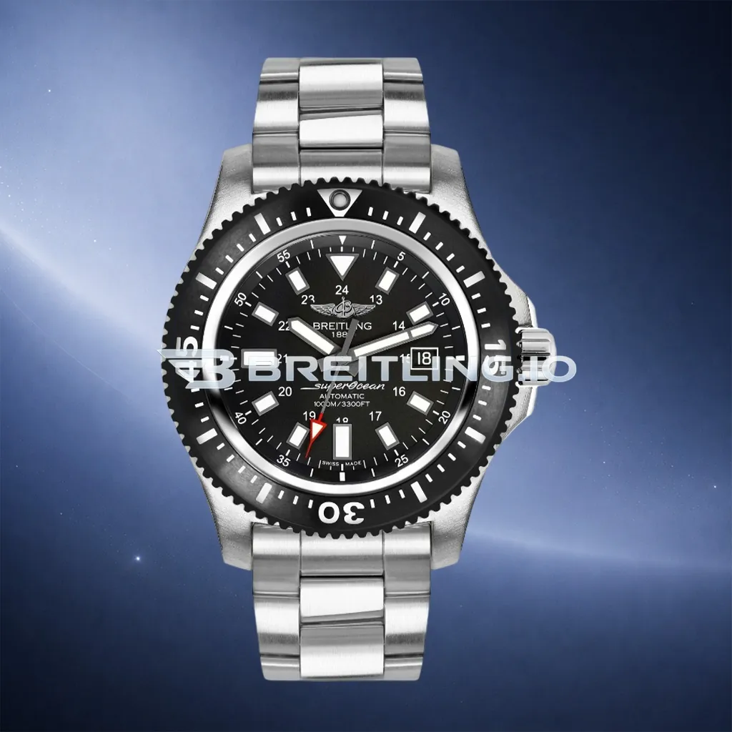Breitling Superocean 44 Special Y17393101B1A1 Black Dial Black Unidirectional Ceramic Bezel Super Clone First Image