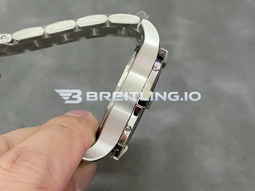 Breitling Avenger A17318101B1A1 43mm Black Dial Brushed Polished Stainless Steel Bezel Replica Left View