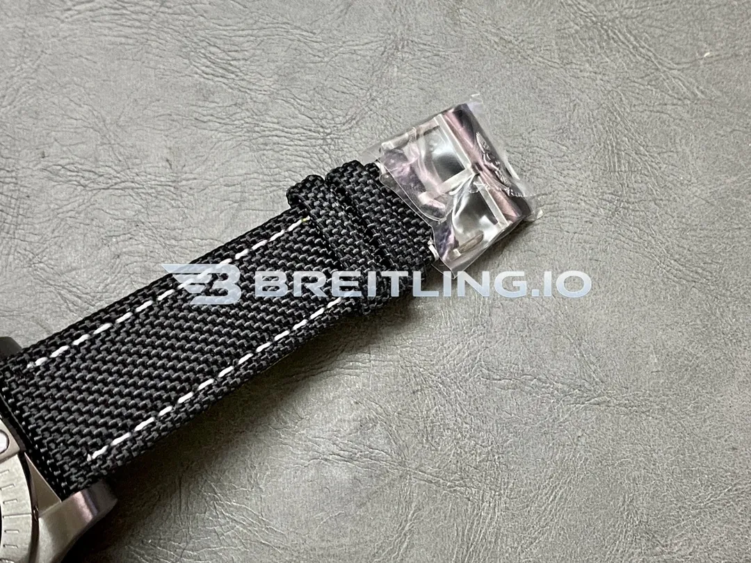 Breitling Avenger Automatic 45 Seawolf V17319101B1X1 Black Dial DLC Coated Titanium Case Black Fabric Strap Replica Strap And Clasp