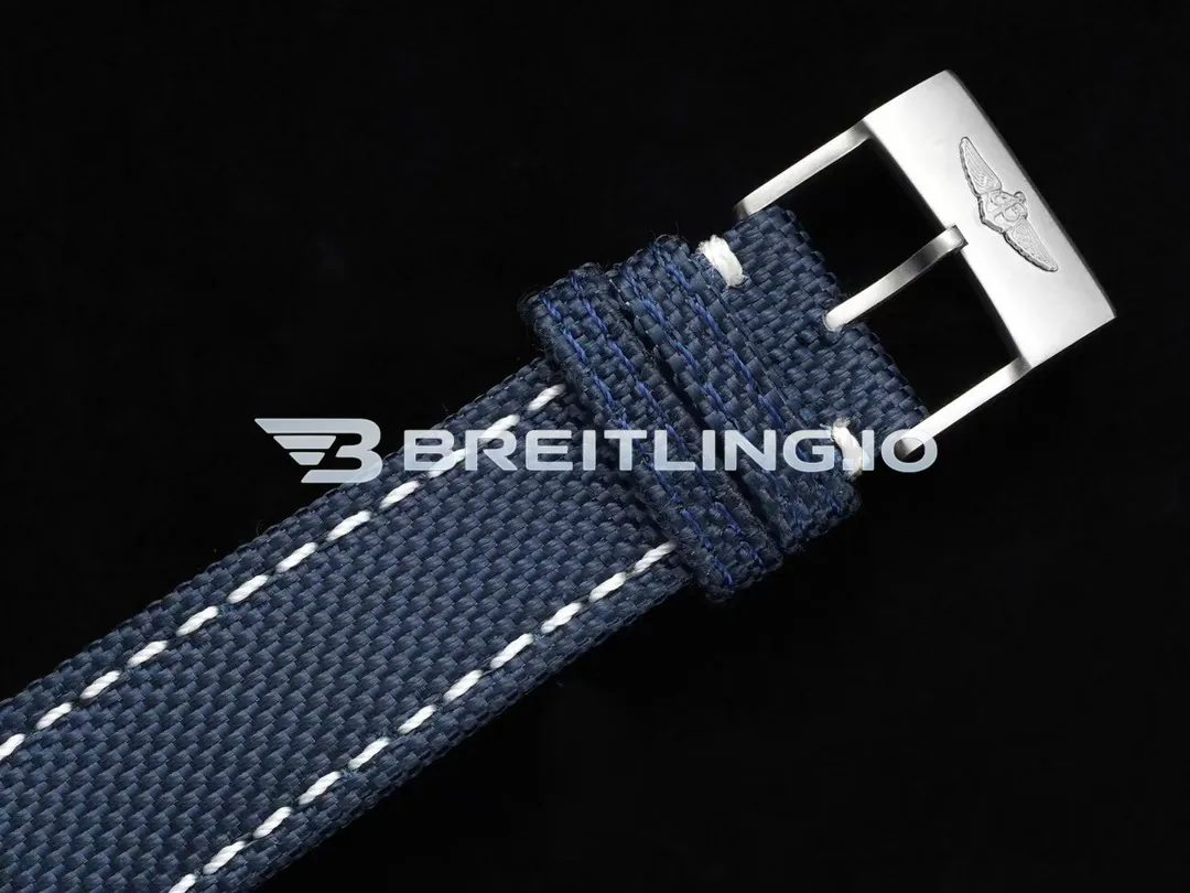 Breitling Avenger Automatic Gmt 43 A17318101B1X2 Matte Dark Blue Dial Brushed Stainless Steel Bezel Replica Strap And Clasp