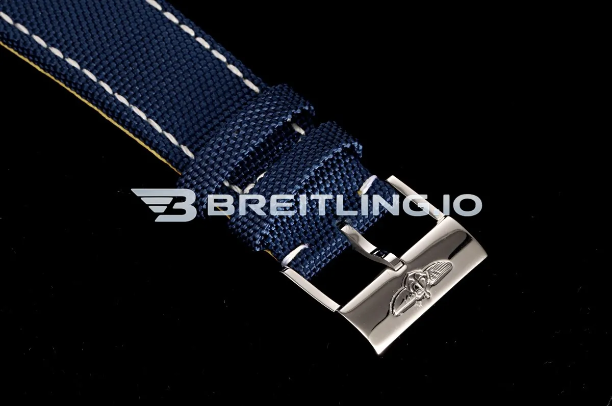 Breitling Avenger B01 Chronograph 45 AB01821A1C1X1 Bright Blue Dial Brushed Stainless Steel Bezel Replica Strap And Clasp