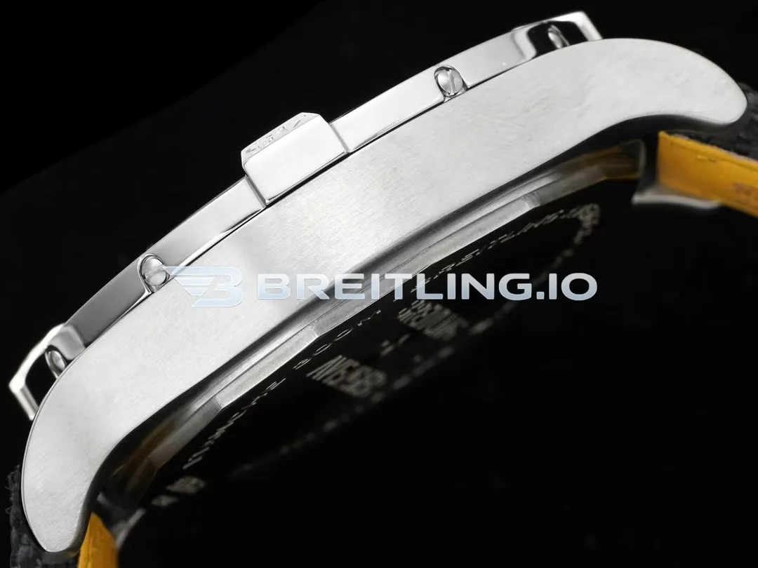 Breitling Avenger Automatic Gmt 43 A17318101B1X2 Matte Black Dial Brushed Stainless Steel Bezel Replica Left View