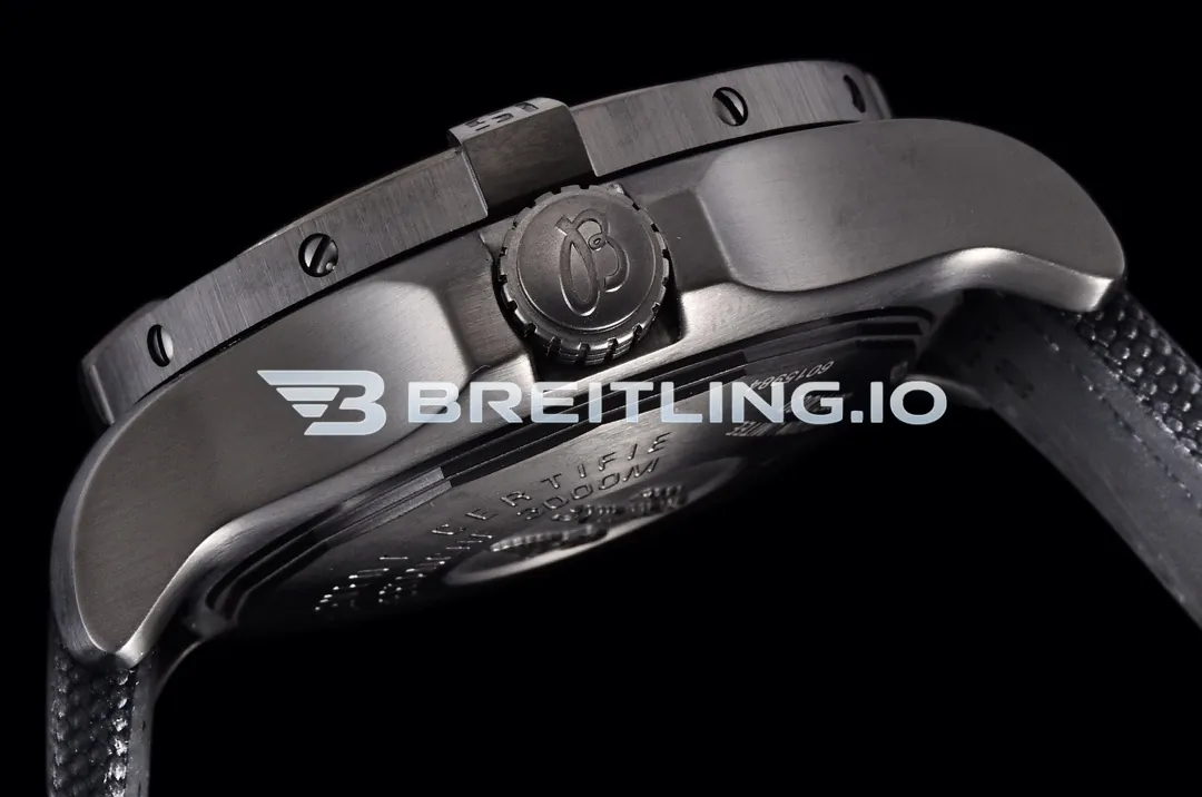 Breitling Avenger II Seawolf 45 M17331E2I530101W Bright Yellow Dial Brushed Stainless Steel Black Coated Bezel Replica Right View