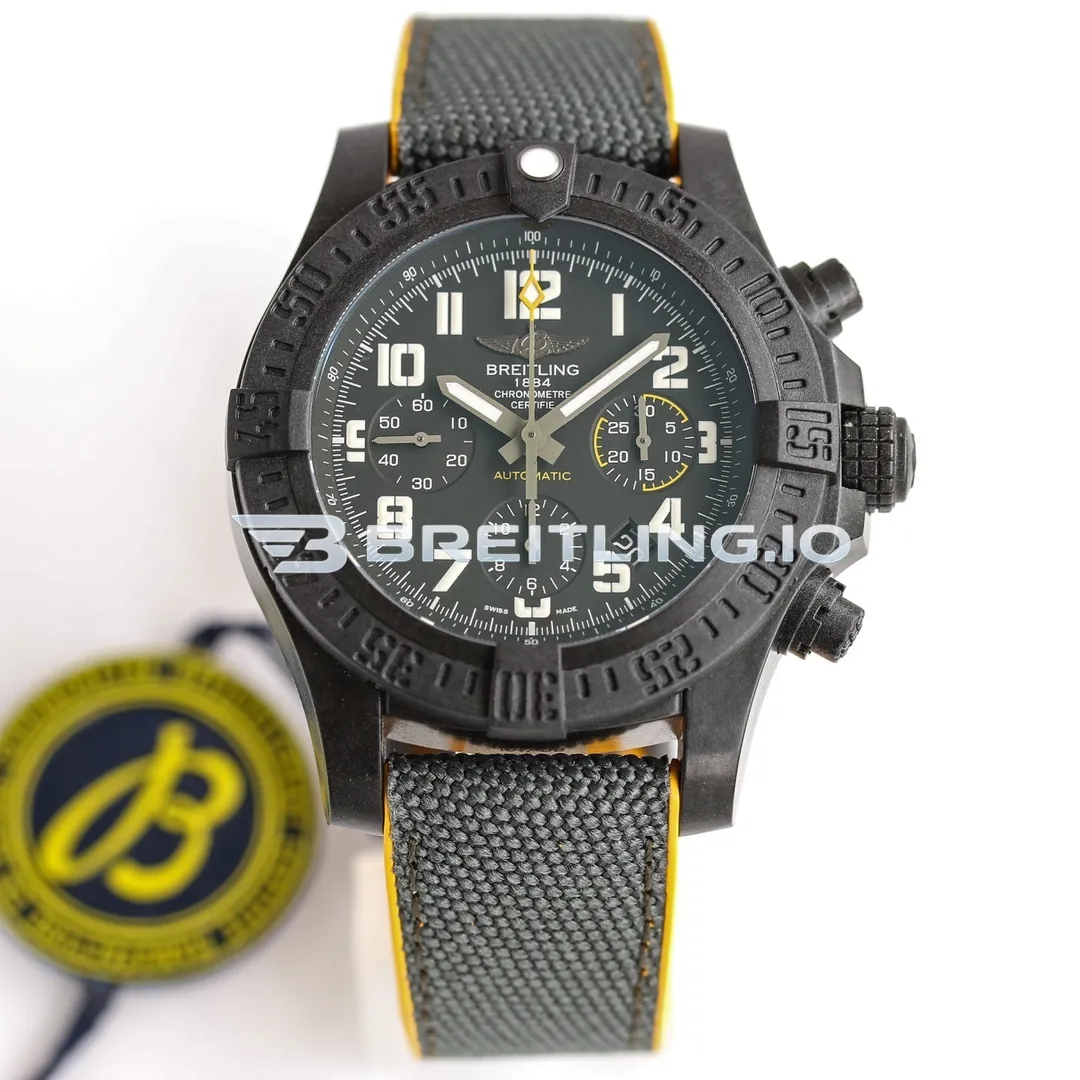Breitling Avenger Hurricane 45 Chronograph XB0170E4BF29257S Matte Black Dial Breitlight Black Case Replica Front View