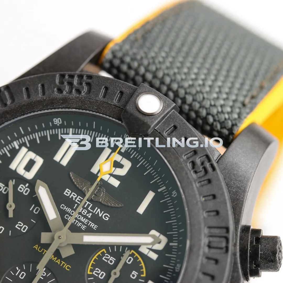 Breitling Avenger Hurricane 45 Chronograph XB0170E4BF29257S Matte Black Dial Breitlight Black Case Replica Dial Detail 2