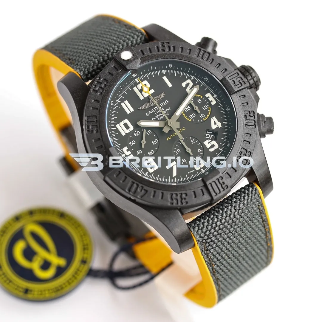Breitling Avenger Hurricane 45 Chronograph XB0170E4BF29257S Matte Black Dial Breitlight Black Case Replica Side View