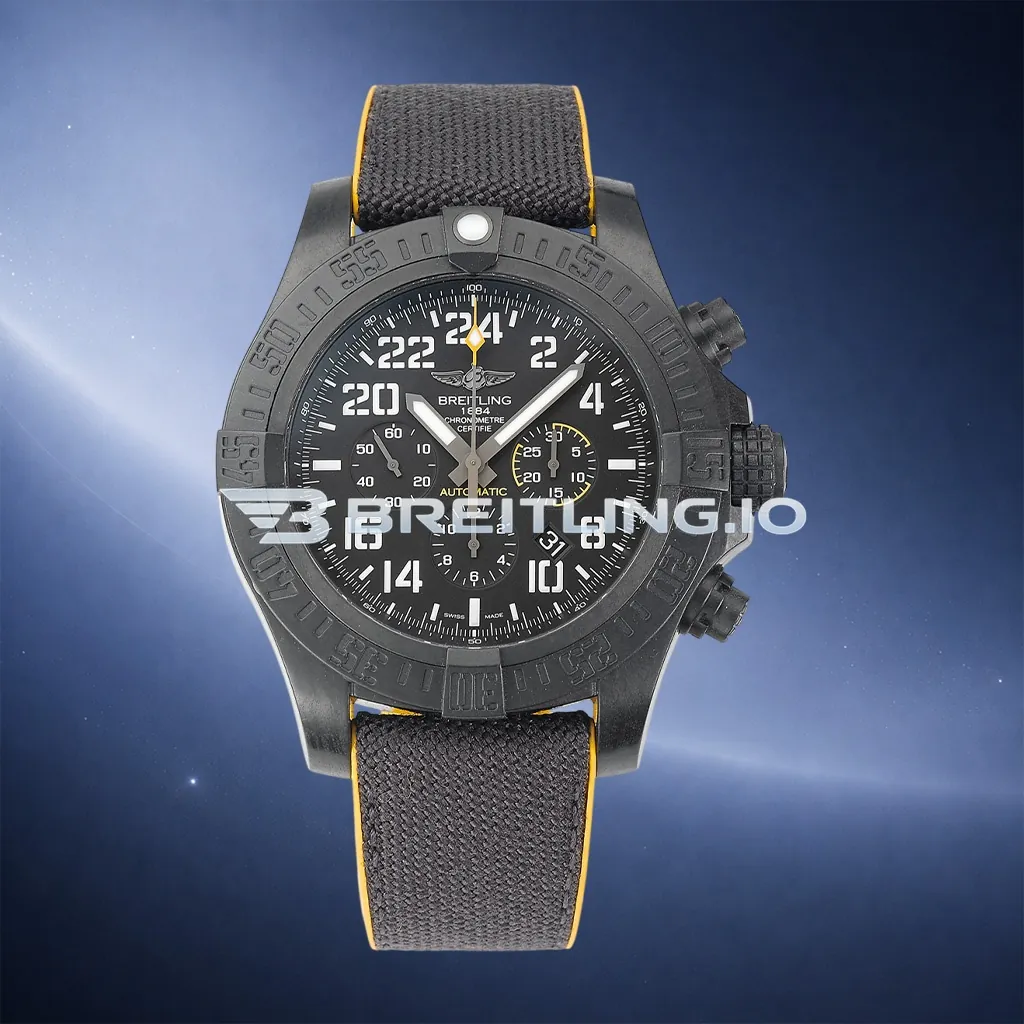 Breitling Avenger Hurricane 45 Chronograph XB0170E4BF29257S Matte Black Dial Breitlight Black Case Replica First Image