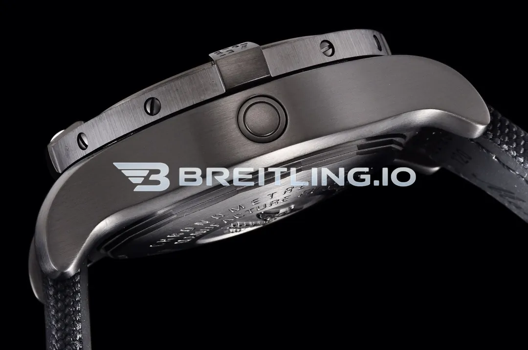 Breitling Avenger II Seawolf 45 M17331E2I530101W Bright Yellow Dial Brushed Stainless Steel Black Coated Bezel Replica Left View