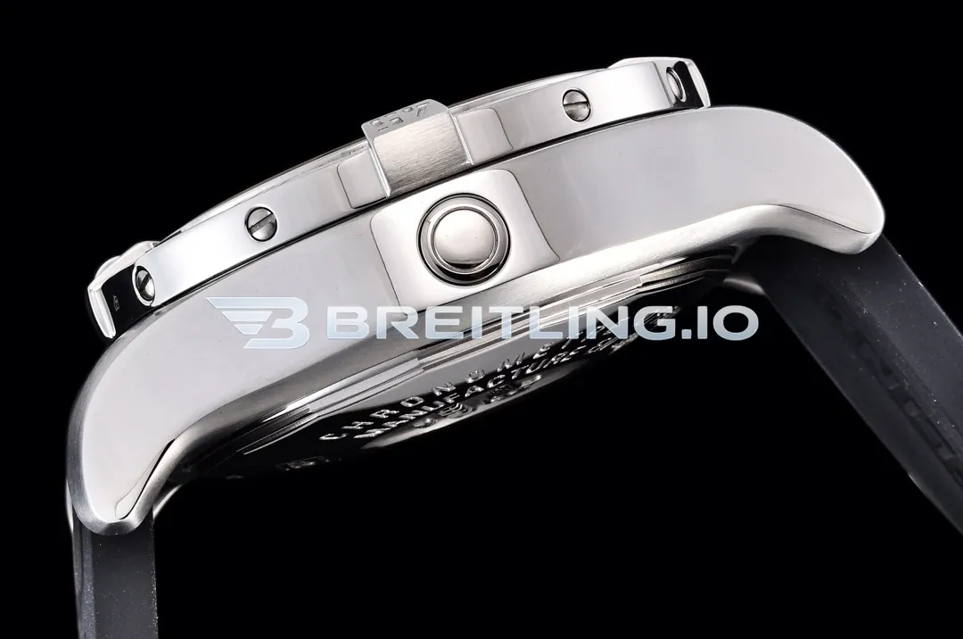 Breitling Avenger II Seawolf 45 A1733110I519153S Bright Yellow Dial Brushed Stainless Steel Bezel Black Replica Left View