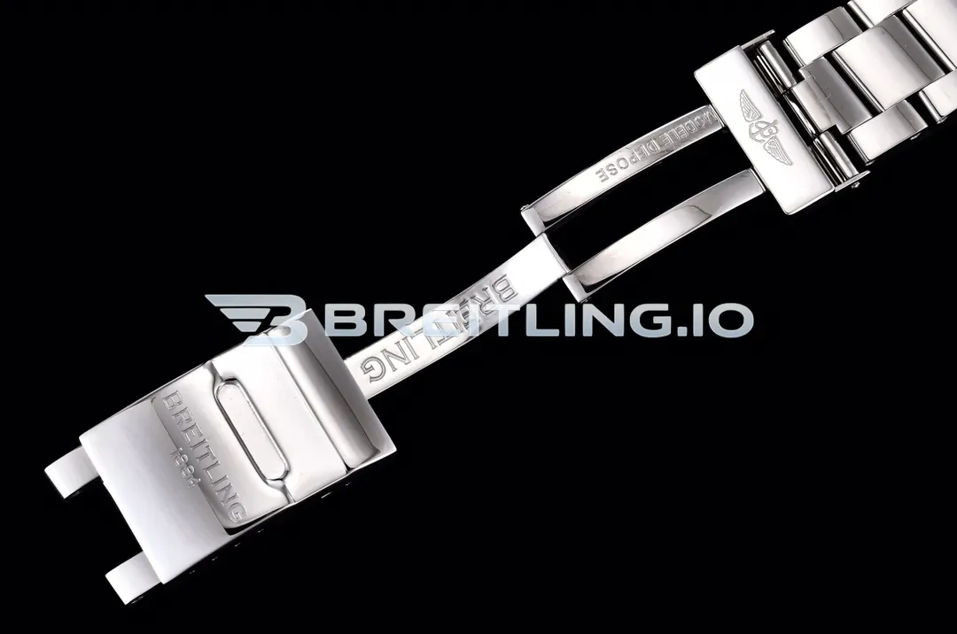 Breitling Avenger II GMT A3239011C872170A 43mm Deep Blue Sunburst Dial Polished Brushed Stainless Steel Bezel Replica Clasp