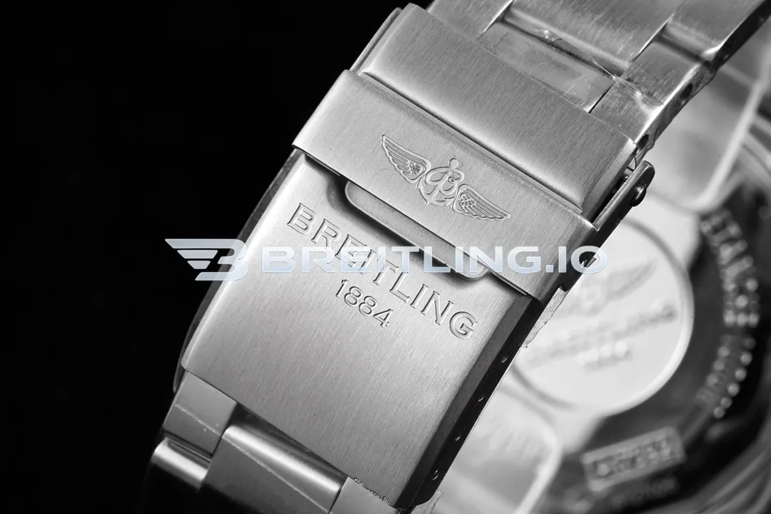 Breitling Superocean II A17365D11C1A1 44mm Deep Blue Sunburst Dial Polished Brushed Stainless Steel Blue Ceramic Bezel Replica Strap And Clasp