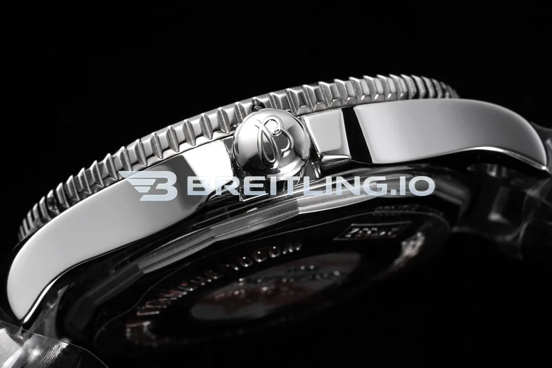 Breitling Superocean II A17365D11C1A1 44mm Deep Blue Sunburst Dial Polished Brushed Stainless Steel Blue Ceramic Bezel Replica Right View
