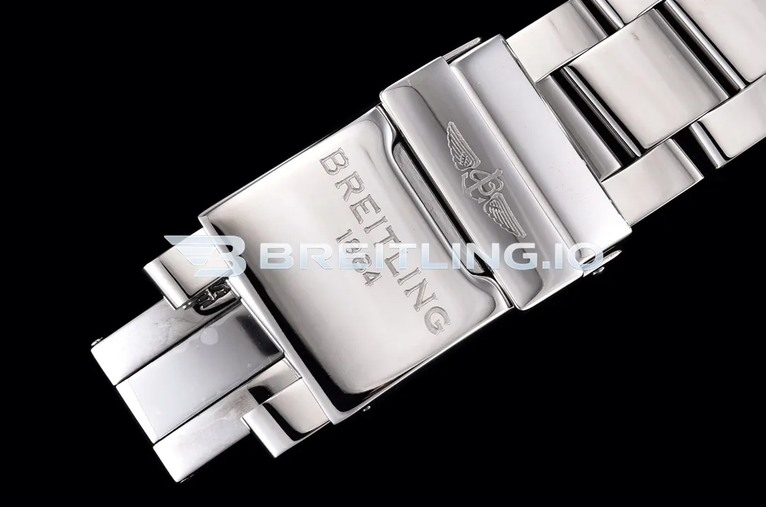 Breitling Avenger II GMT A3239011C872170A 43mm Deep Blue Sunburst Dial Polished Brushed Stainless Steel Bezel Replica Strap And Clasp