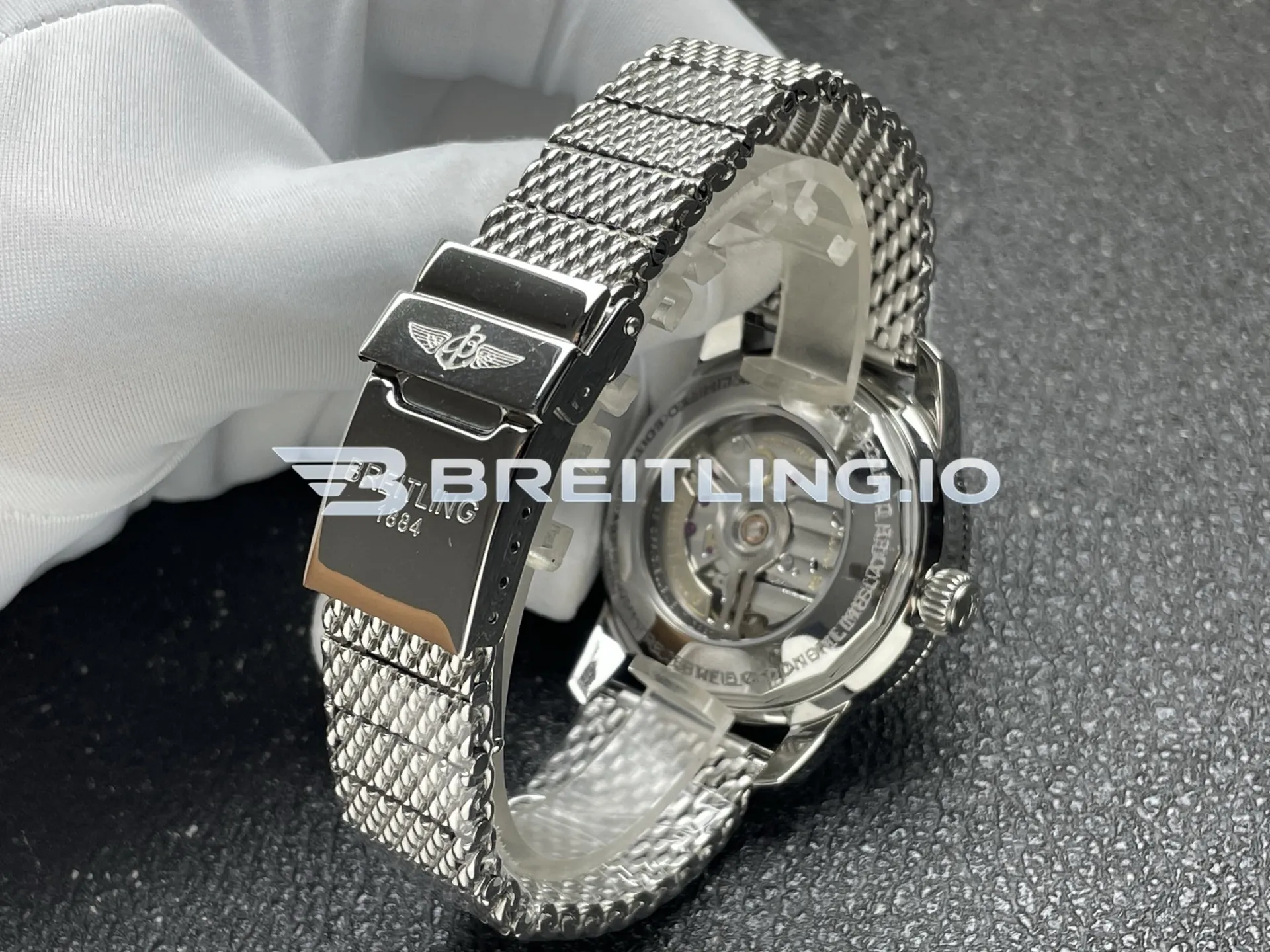 Breitling Superocean Heritage AB3111361L1A1 42mm Gradient Green Sunburst Dial Polished Stainless Steel Green Ceramic Bezel Replica Strap And Clasp