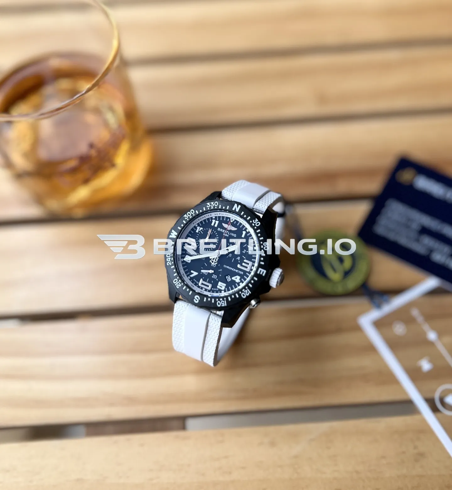Breitling Professional Endurance Pro X83310A71B1S1 38mm Black Matte Dial Black Breitlight Case White Textured Rubber Strap Replica Dial Detail 1