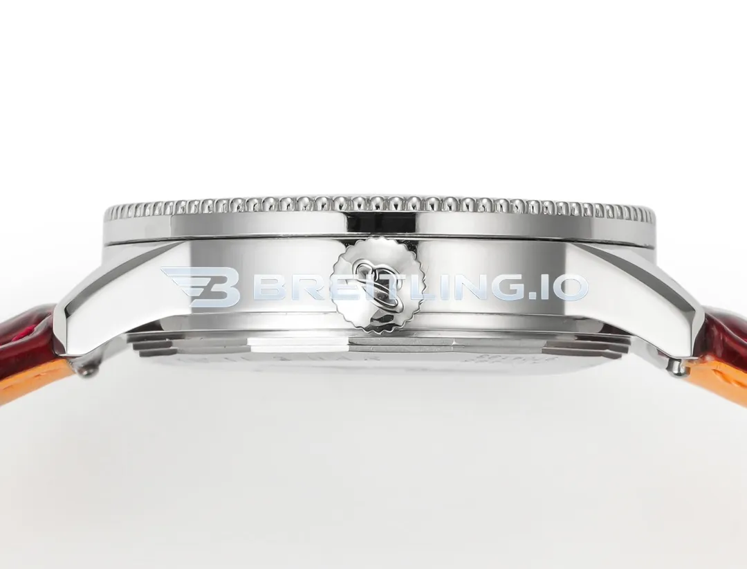 Breitling Navitimer A17327211G1P1 36mm Silver Sunburst No-Date Dial Stainless Steel Beaded Fluted Flight Slide Rule Bezel Replica Right View