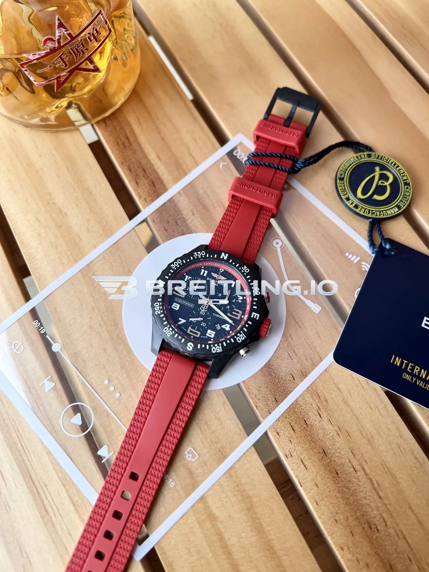 Breitling Professional Endurance Pro X83310D91B2S1 38mm Black Dial Red Inner Track Black Breitlight Composite Case Replica Side View 2