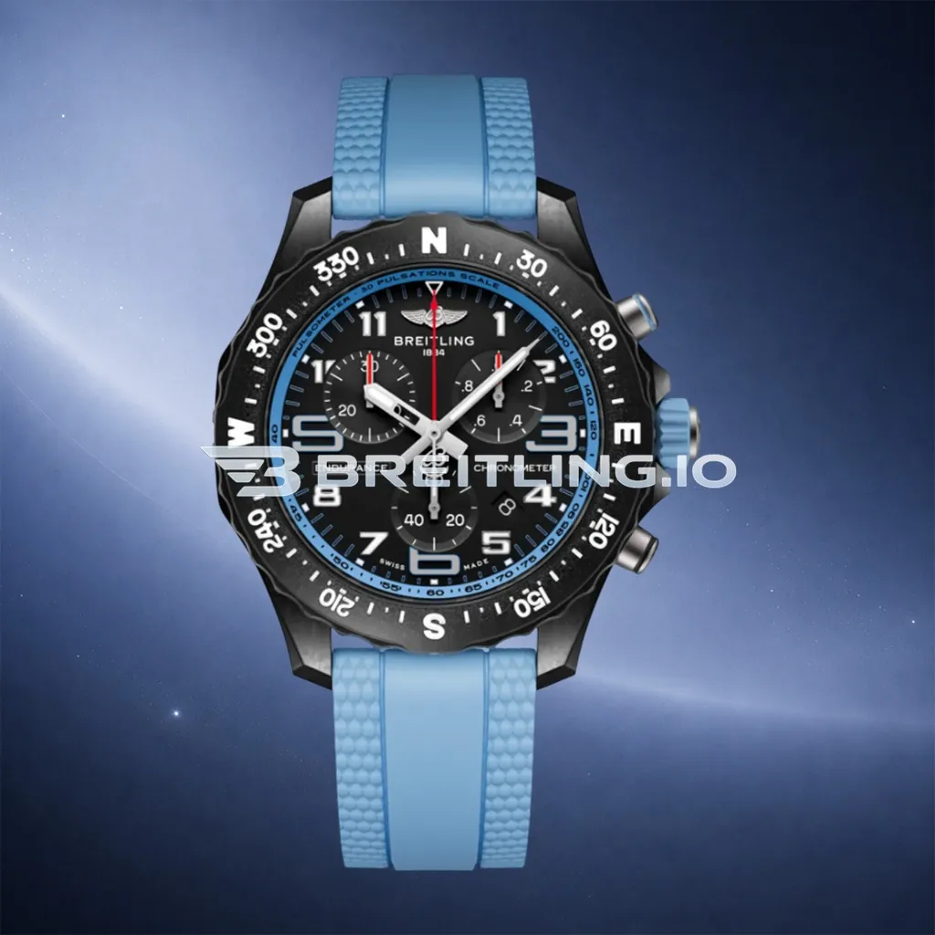 Breitling Endurance Pro X83310281B1S1 38mm Black Dial Blue Inner Track Black Breitlight Composite Case Replica First Image