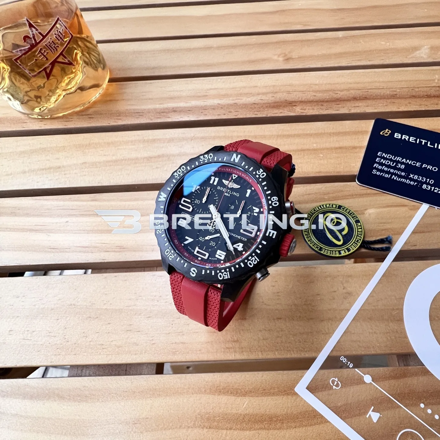 Breitling Professional Endurance Pro X83310D91B2S1 38mm Black Dial Red Inner Track Black Breitlight Composite Case Replica Dial Detail 2