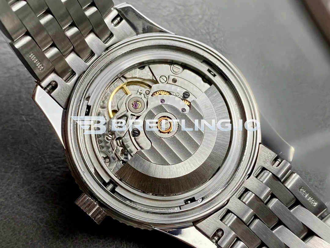 Breitling Navitimer A17325211C1A1 38mm Deep Blue Sunburst Single Dial Beaded Fluted Flight Slide Rule Bezel Replica Back View 2