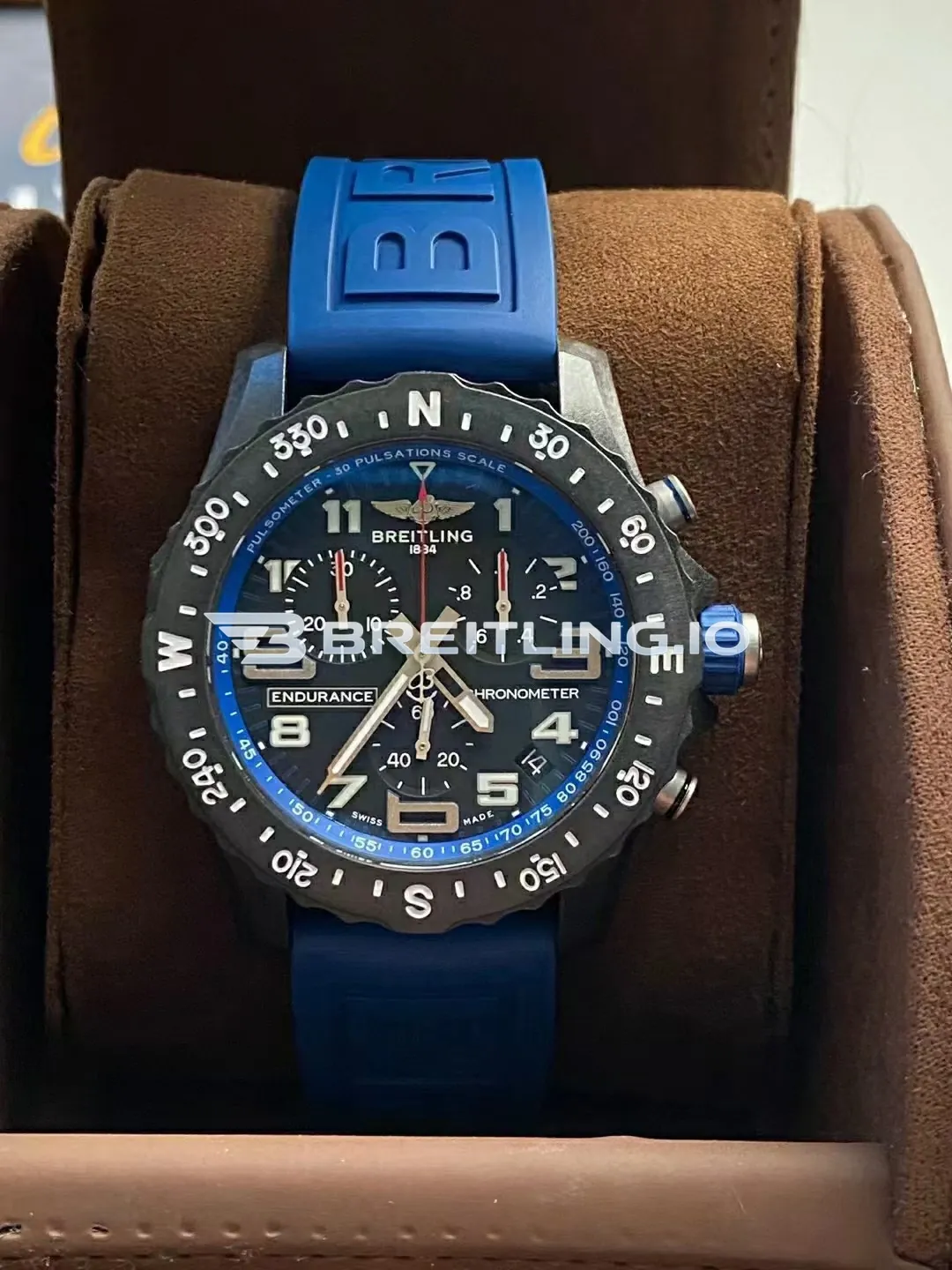 Breitling Professional Endurance Pro X82310D51B1S1 44mm Black Chronograph Dial Lightweight Black Breitlight Case Replica Front View