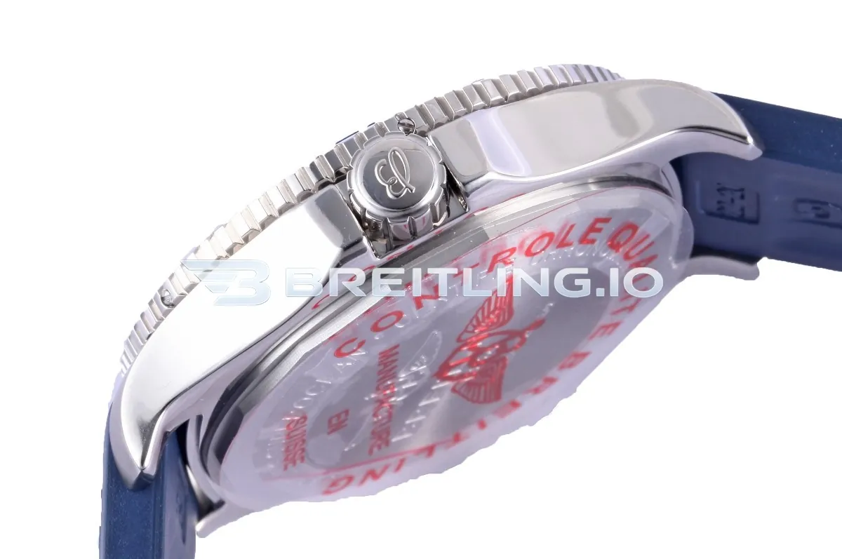Breitling Superocean II A17366D81A1S1 42mm White High-Visibility Dial Blue Ceramic Unidirectional Diving Bezel Replica Right View