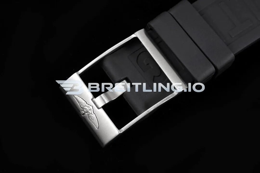 Breitling Superocean A17366D71B1S1 42mm Black Dial Yellow Inner Minute Track Black Ceramic Unidirectional Diving Bezel Replica Strap And Clasp