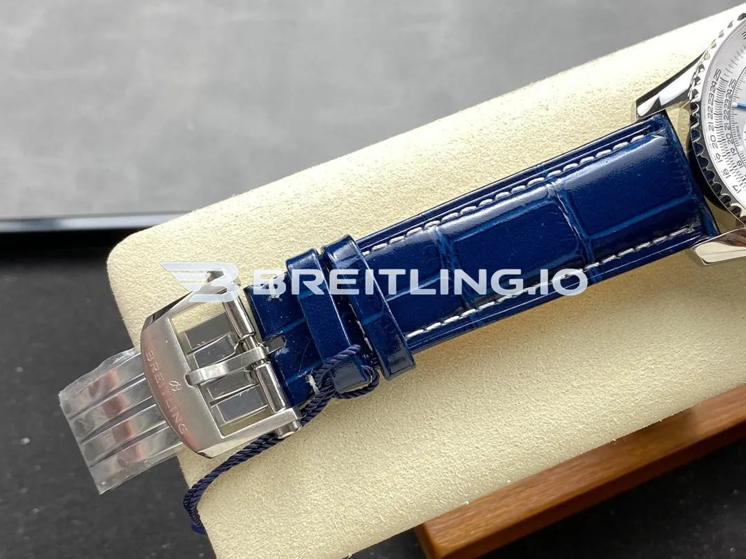 Breitling Navitimer B01 Chronograph AB0139A71G1P1 41mm Silver White Sunburst Subdial Aviation Slide Rule Bezel Replica Strap And Clasp