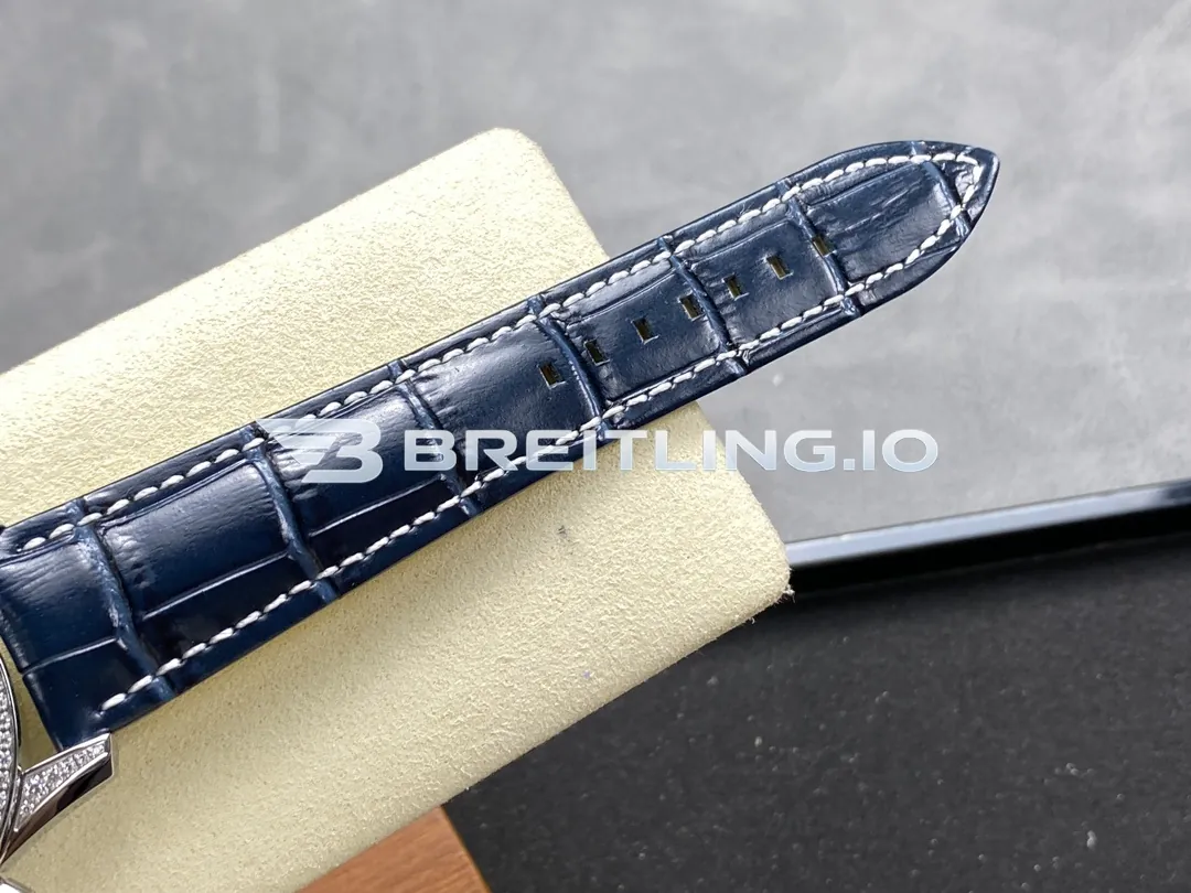 Breitling Navitimer B01 Chronograph AB0139631C1P1 41mm Deep Full Diamond Paved Fluted Slide Rule Bezel Replica Strap