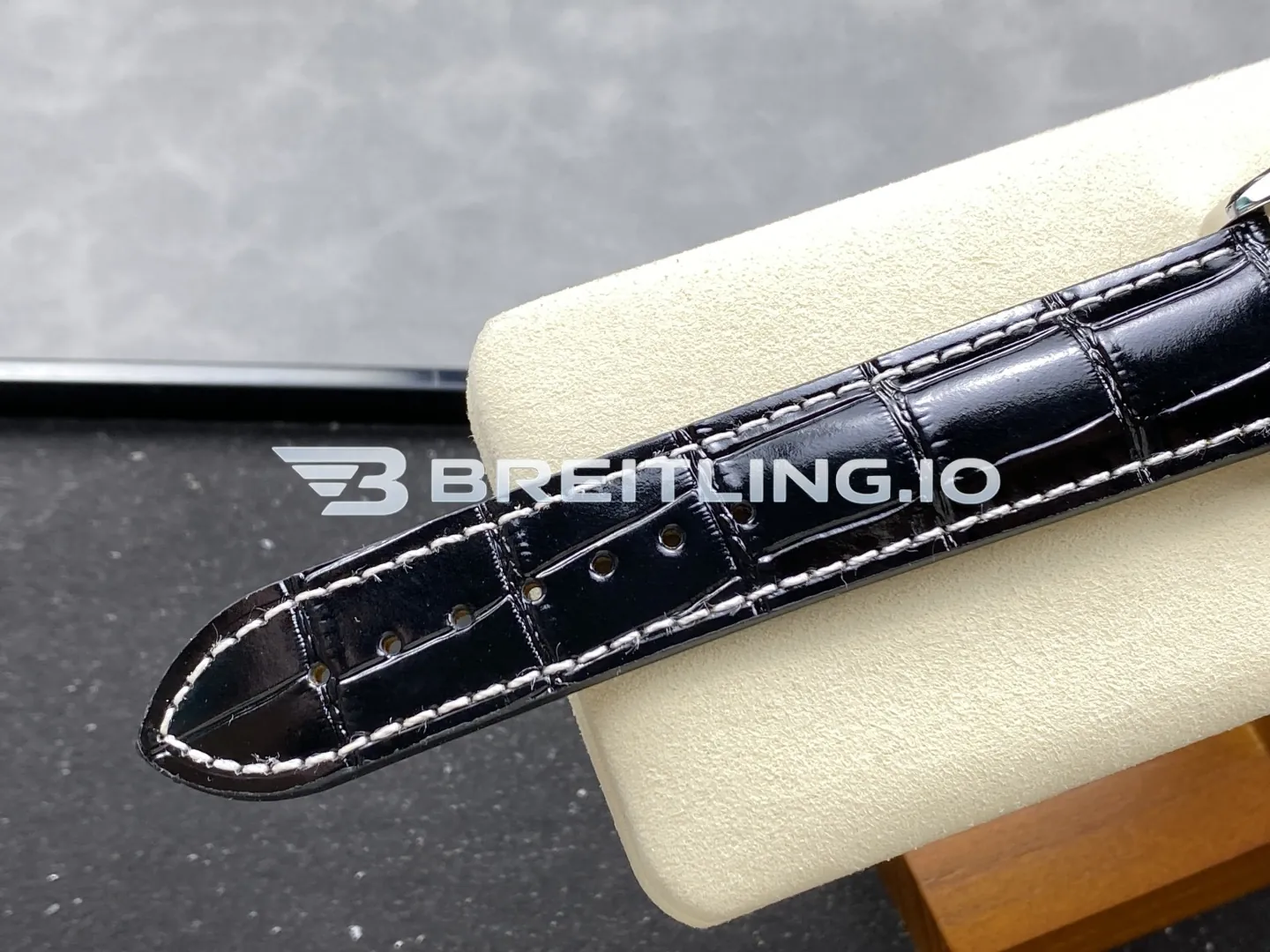 Breitling Premier B01 Chronograph AB0118371B1P2 42mm Black Dial 316L Steel Black Leather Replica Strap