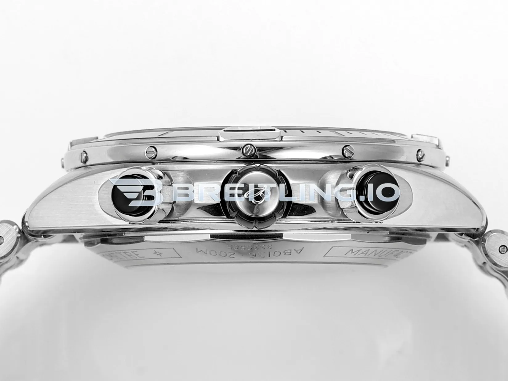 Breitling Super Chronomat B01 44 AB0136251B1A1 Black Panda Dial Stainless Steel Metal Bracelet Chronograph Replica Right View