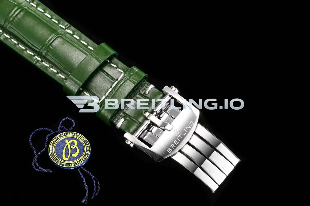 Breitling Premier B01 Chronograph 42 AB0118A11L1X1 Bentley British Racing Green Dial Steel Bezel Dress Replica Strap And Clasp