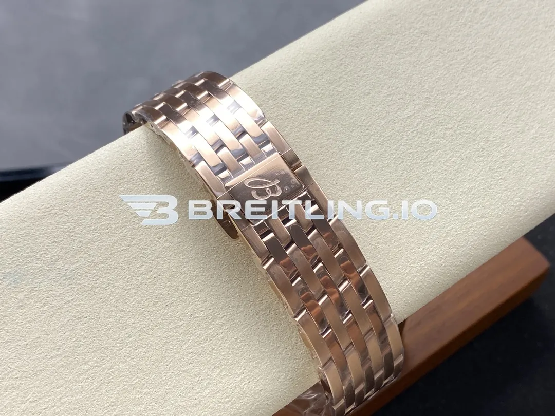 Breitling Navitimer B01 Chronograph 43 RB0138211B1R1 Black Panda Dial 18K Rose Gold Metal Bezel Bracelet Aviation Replica Strap And Clasp