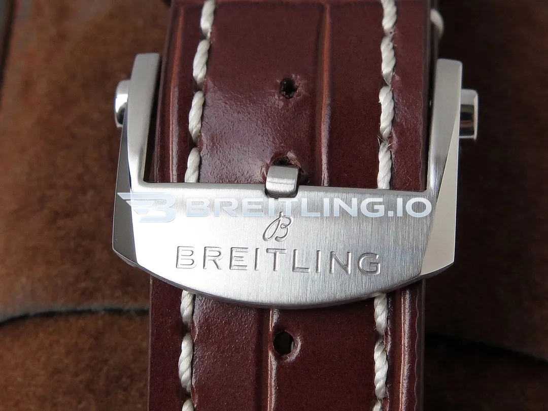Breitling Premier Chronograph 42 A13315351C1P2 Deep Blue Sunburst Dial Steel Brown Leather Dress Replica Strap And Clasp