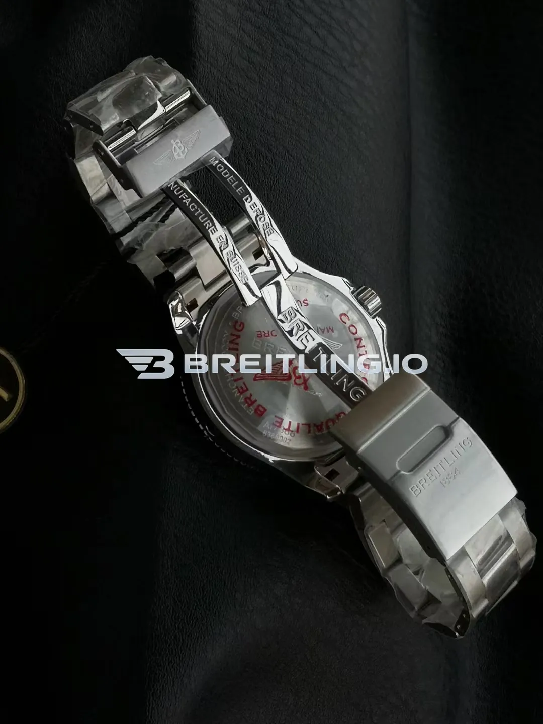 Breitling Superocean II A17367D71B1A1 44mm Black Matte Dial Black Ceramic Unidirectional Rotating Bezel Replica Strap And Clasp