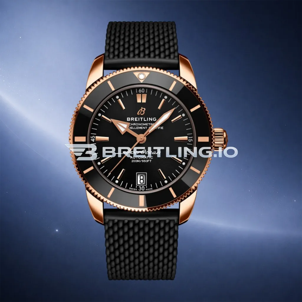 Breitling Superocean Heritage B20 RB2010121B1S1 42mm Deep Blue Sunburst Dial Black Ceramic Rotating Bezel Replica First Image
