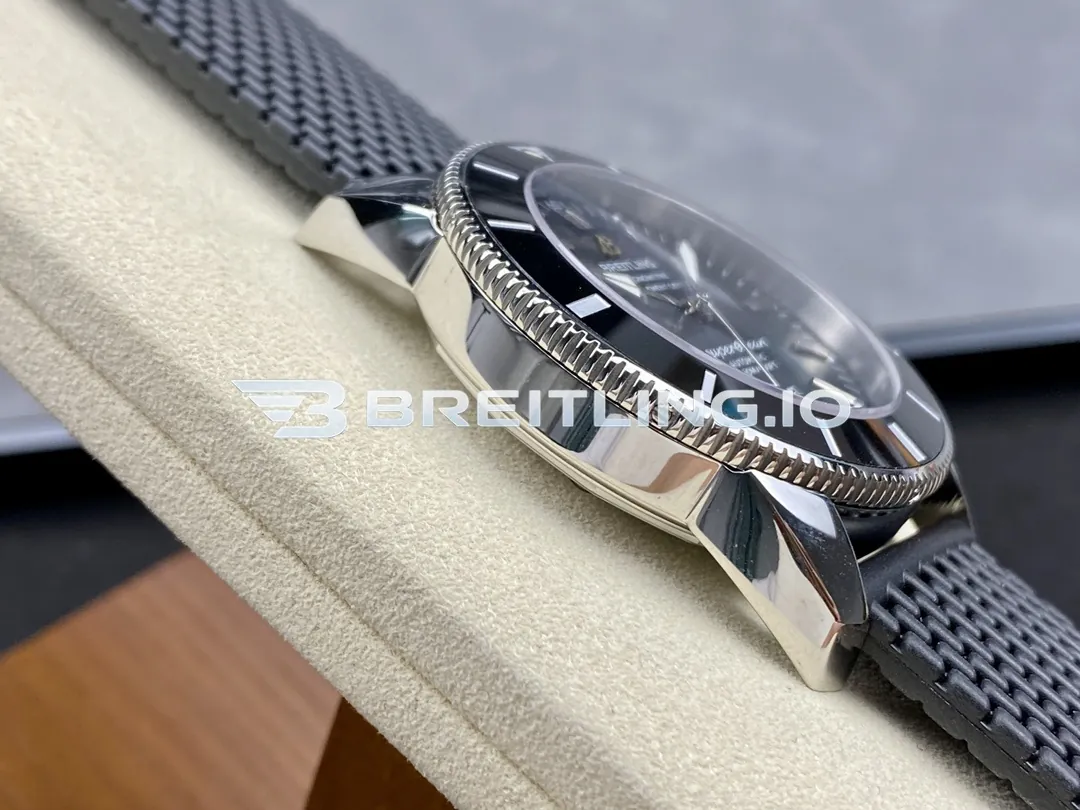 Breitling Superocean Heritage B20 AB2020121B1S1 46mm Black Sunburst Dial Black Ceramic Unidirectional Rotating Bezel Replica Left View