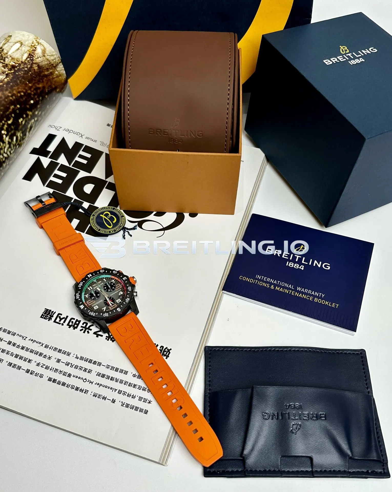 Breitling Professional Endurance Pro Ironman 70.3 X823101A1M1S1 44mm Grey Black Chronograph Dial Directional Compass Bezel Replica Dial Detail 1