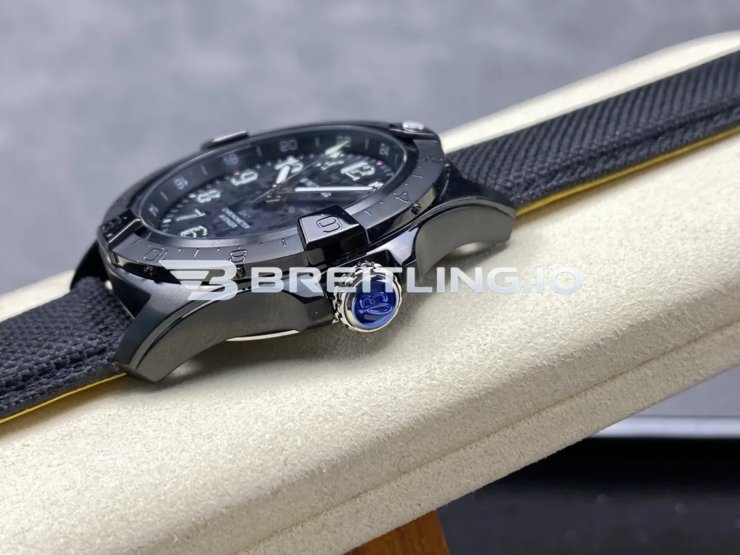 Breitling Avenger S17328101B1X1 42mm Black Camouflage Dial Black Ceramic Bidirectional GMT Bezel Replica Right View